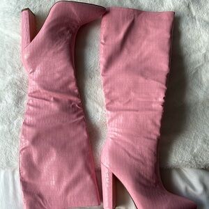 Pink Crocodile boutique boots
